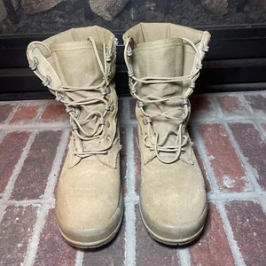 Belleville AHWC Combat Boots Brown 3.5W Hot Weather Military Vibram Sole - Picture 1 of 10