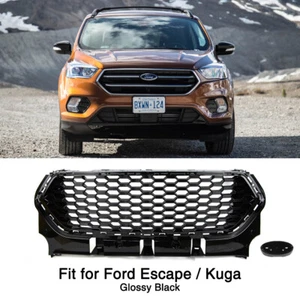 Fit for Ford Escape Kuga 2017 2018 2019 Front Bumper Grille Honeycomb Mesh Grill - Picture 1 of 10