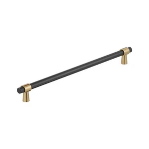 Amerock Mergence 18 inch (457mm) Center-to-Center Matte Black/Champagne Bronz... - Picture 1 of 4