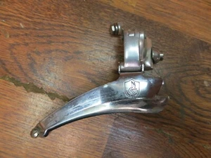 DERAGLIATORE ANTERIORE VINTAGE CAMPAGNOLO C- RECORD BRAZE-ON - Foto 1 di 6
