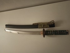 Wakizashi Ornamentale, lama senza filo, perfetta riproduzione di quella vera