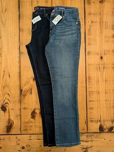 Children's Place Girls Jeans Size 16 Lot Of 2, Blue & Dark Blue NWT - Picture 1 of 8