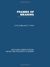 Frames Of Meaning: The Social Construction Of E, M, Collins, Pinch..