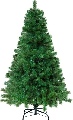 Christmas Tree with Stand Xmas Tree Home Decor Bushy Artificial 4ft/5ft/6ft/7ft - Image 1 of 4