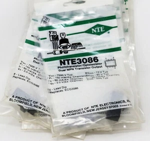 NTE3086 FOTOTRANSISTOR/OPTOISOLATOR DUAL NPN TRANSISTOR AUSGANG - Bild 1 von 1