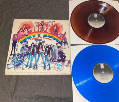 ITALIAN PRIVATE 2LP Ramones Feelies Flamin' Groovies Talking Heads COLORED WAX - Image 1 of 4