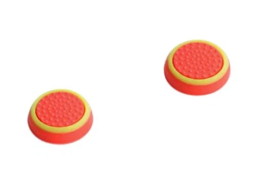 1 Paar PS4 Controller Thumb Stick Silikon Kappen Gummi Grips Caps - ROT-grün NEU - Bild 1 von 1
