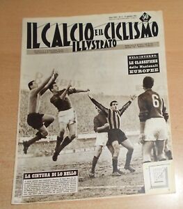 IL CALCIO E IL CICLISMO ILLUSTRATO  N° 2  1961 EUROPEE  ORIGINALE  !!!!!