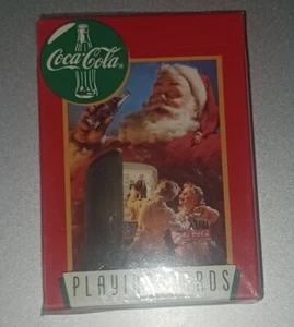 Coca-Cola 1995 Coke Santa Claus Christmas Playing Cards Holiday's Deck SEALED - Picture 1 of 3