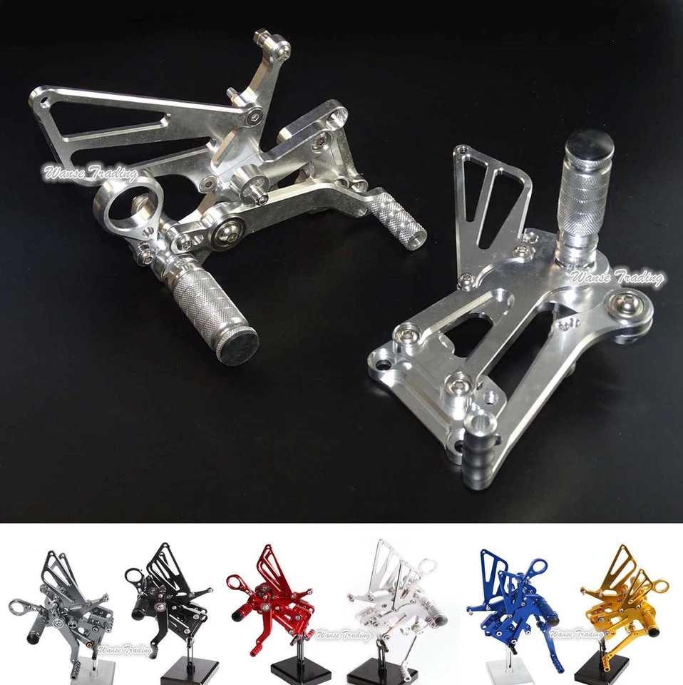 Juego de reposapiés traseros ajustables reposapiés estriberas para BMW S1000RR HP4 S1000R desnudo Foto 1 de 1