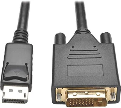 New DisplayPort DP to VGA Cable Gold Plated 6 Feet Cord 1080p For Lenovo Dell HP - Image 1 of 4