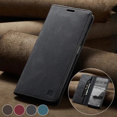 Magnetic Leather Wallet Case Card RFID Blocking Flip Cover for OnePlus 8T/11 - Image 1 of 4