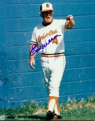 Original 8x10 Autograph PSA/DNA of Earl Weaver HOF, Manager of the Orioles, #03 - Image 1 of 3