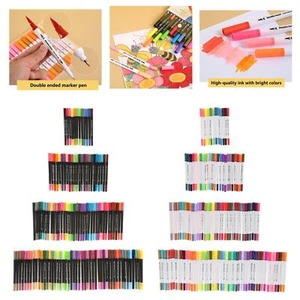 Tip Brush Pen Acrylic Paint Pens Paint Markers Professional Watercolor Pen Set - Picture 1 of 48