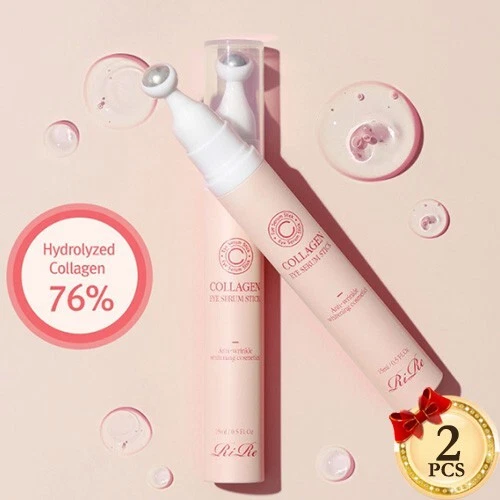 RIRE Collagen Eye Serum Stick 15ml x 2EA Anti-Aging Eye Treatment Essence New - Image 1 of 4