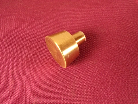 Vintage Drawer Cabinet Dresser Knob Pull Brushed Bronze Mid Century 60s 70s Cover