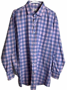 Camisa Peter Millar junto al mar para hombre grande mezcla de algodón seda con botones manga larga - Imagen 1 de 5