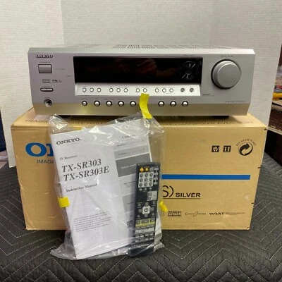 ONKYO TX-SR303 5.1 SURROUND SOUND RECEIVER - OPEN BOX - FULLY TESTED - Image 1 of 4