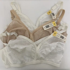 Reggiseno Dandy Vintage 2 Bianco/1 Nudo 42D Soggiorni Laterali Nuovo con etichette - Lotto di 3 - Foto 1 di 8