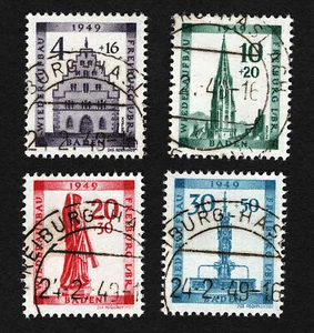 OPC 1949 Deutschland Bizone Semi=Post Set Sc#5NB5-8 Uesd Sound 42243 - Bild 1 von 2