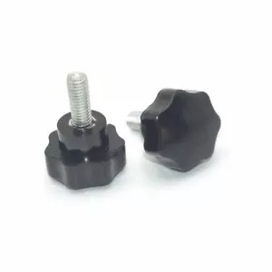 2 Stck. M8*1,25 x 20 mm Stecker Gewinde Stern Sechskantförmiger Kopf Klemmschraube Knauf - Bild 1 von 3