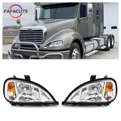 Pair of Halogen Headlights Headlamps W/ Bulb For Freightliner Columbia 2004-2017 - Image 1 of 4