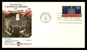 Mayfairstamps US FDC 1974 Carpenters Hall Continental Congress First Day Cover a - Picture 1 of 2