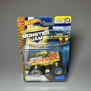 Nuovo Hot Wheels Monster Jam Trucks 1/64 INFERNO Flashback Auto Schiacciabile - Foto 1 di 5