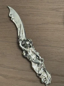 Hervorragend! Meerjungfrau Dreizack, Brieföffner. Metropolitan Museum, Kunst - Silber? - Bild 1 von 9