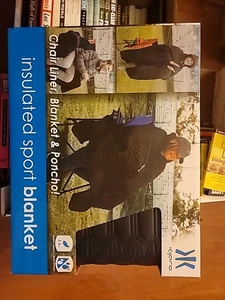 KIJARO ISOLIERTE SPORTDECKE STUHLEINLAGE DECKE PONCHO WASSERABWEISEND POLY - Bild 1 von 1