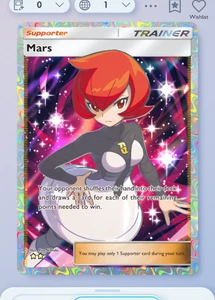 Mars Full Art 2⭐, Pokemon TCG POCKET, Space-time Smackdown, English - Picture 1 of 1