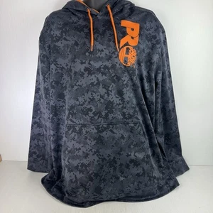 Timberland Pro Graphic Hoodie Mens 2XL Black/Orange 71/84 - Picture 1 of 6