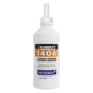 Beige 1-Pint (0.5 Qt.) Tongue and Groove Laminate and Wood Floor Adhesive - Picture 1 of 12
