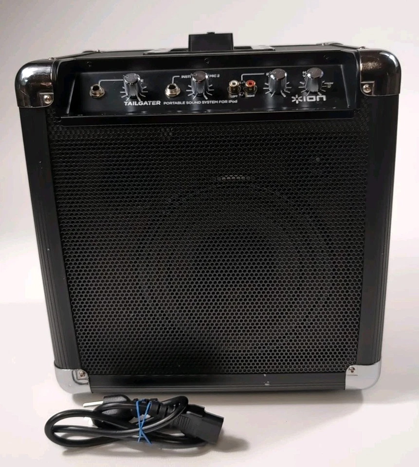 Sistema de sonido portátil Ion Tailgater para base de carga iPod versión original funciona Foto 1 de 4
