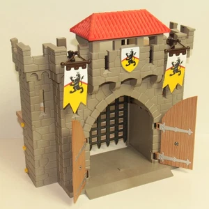 🛡️ Playmobil Parte Castello Cavalieri Leoni Reali - Sezione Muro Porta Principale - 4865 - Foto 1 di 5