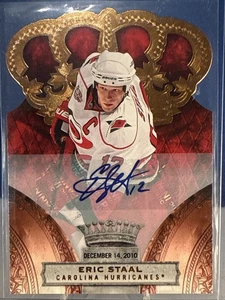 Carolina Hurricanes Eric Staal Autographed Dec 14 2010 Crown Royale 11 Of 75 - Picture 1 of 2