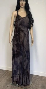 ALLSAINTS ICONIC ZOHRA SILK MAXI DRESS UK 10 - 14 JACKS PLACE ONE OWNER RARE - Picture 1 of 3