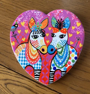 Montaña rusa de MAXWELL WILLIAMS patrón de cebora y corazón multicolor nueva con etiquetas Foto 1 de 3