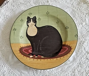 Piatto da dessert insalata collezione gatti di Sakura Warren Kimball 8'" nero bianco - Foto 1 di 4