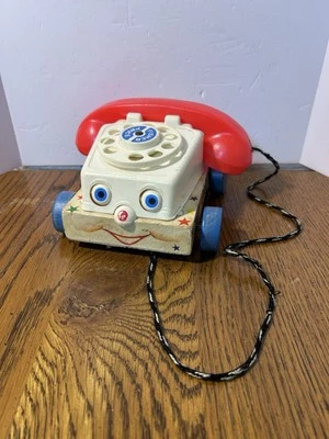Винтажный Fisher Price классический болтовня игрушка телефон деревянный 1961 читать описание - Изображение 1 из 4