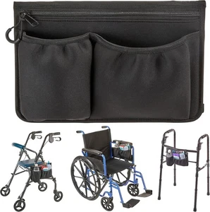 Rollstuhl Seitentasche - Stretch Neopren Lauflerntasche mit isolierendem Getränkehalter - Bild 1 von 4