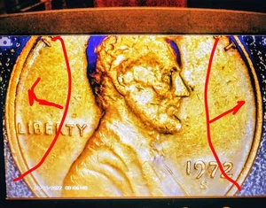 1972 S Lincoln Memorial Penny Error: Doubled Die Obverse/Off Center - Picture 1 of 8