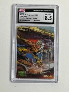 1995 Marvel Masterpieces Emotion Signature Series ROGUE #82 CGC 8,5 NM - Foto 1 di 2