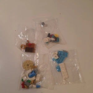 Lego Pieces 4 Bags Castle & Pizza Table & Others - Picture 1 of 9
