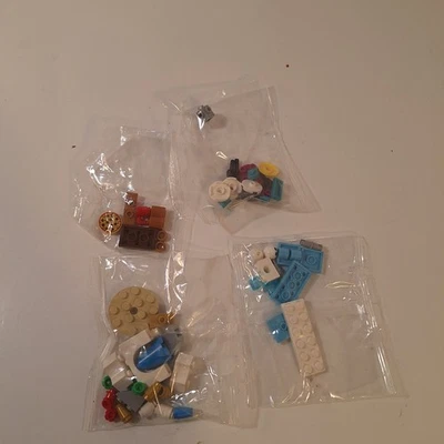 Lego Pieces 4 Bags Castle & Pizza Table & Others  - Image 1 of 4