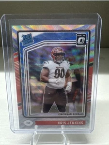 2024 Donruss Optic Rated Rookie Silver Wave Prizm /300 Kris Jenkins Bengals - Picture 1 of 2