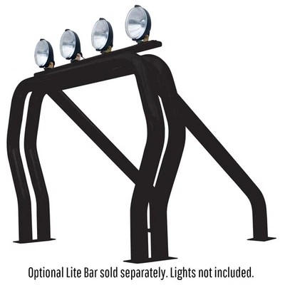 Barra de plataforma tubular clásica Go Rhino 9009560DSB estilo para camas de camión Foto 1 de 4