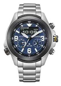 Citizen Promaster Chronograph Blue Dial Eco-Drive 200M Men's Watch JV1006-51L - Picture 1 of 3