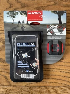 RIXEN & KAUL KlickFix Bike Phone Bag Duratex S - Includes Quad Mount - Picture 1 of 6
