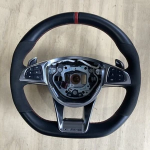 Genuine Mercedes OEM AMG W176 A45 C117 CLA45 steering wheel #251 A1664601618 - Picture 1 of 16